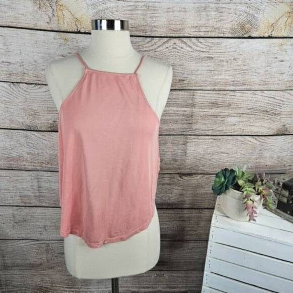 5/$25 Urban Outfitters Silence + Noise Spaghetti Strap Pink Tank Top Size Small